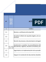 Cronograma Iso 9001 2015