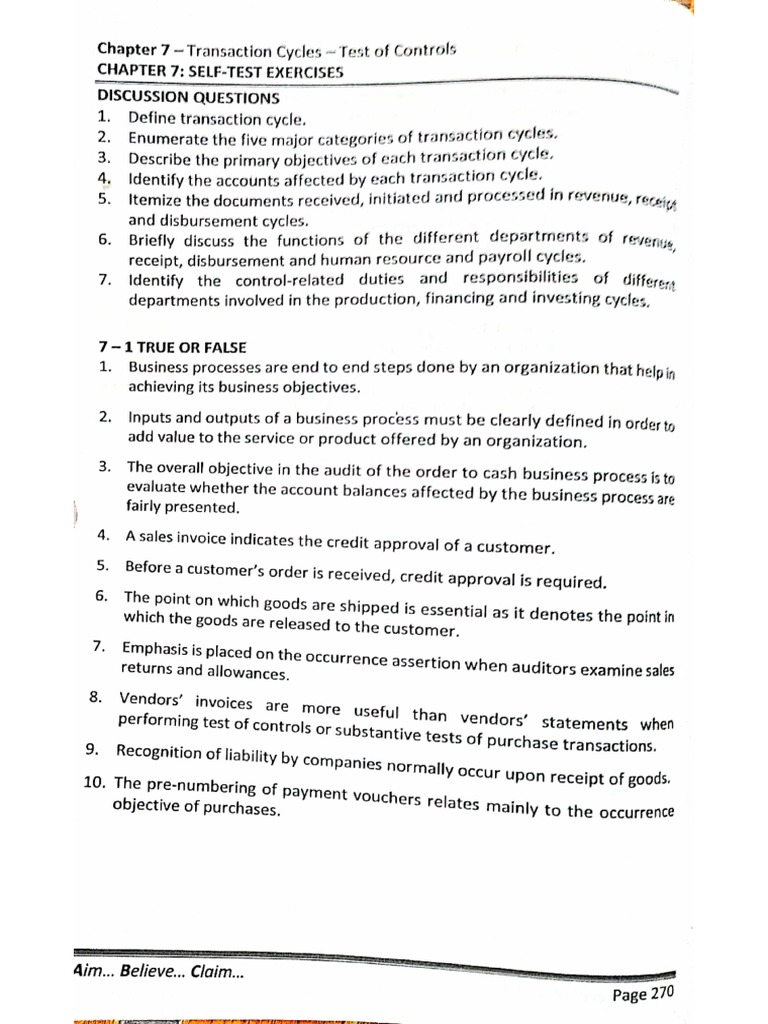 Chapter 7 Exercises | PDF