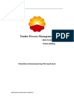 Tender Process Management: - Web Portal User Manual - Online Bidding