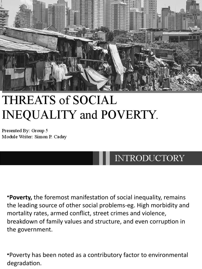 Social Inequality and Poverty Issues | PDF | Poverty | Poverty ...