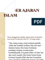 SUMBER AJARAN ISLAM