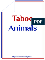 Taboo Animals Discover English 1