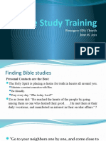 Bible Study Training: Romagooc SDA Church June 16, 2021