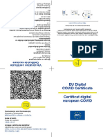 EU Digital COVID Certificate Certificat Digital European COVID