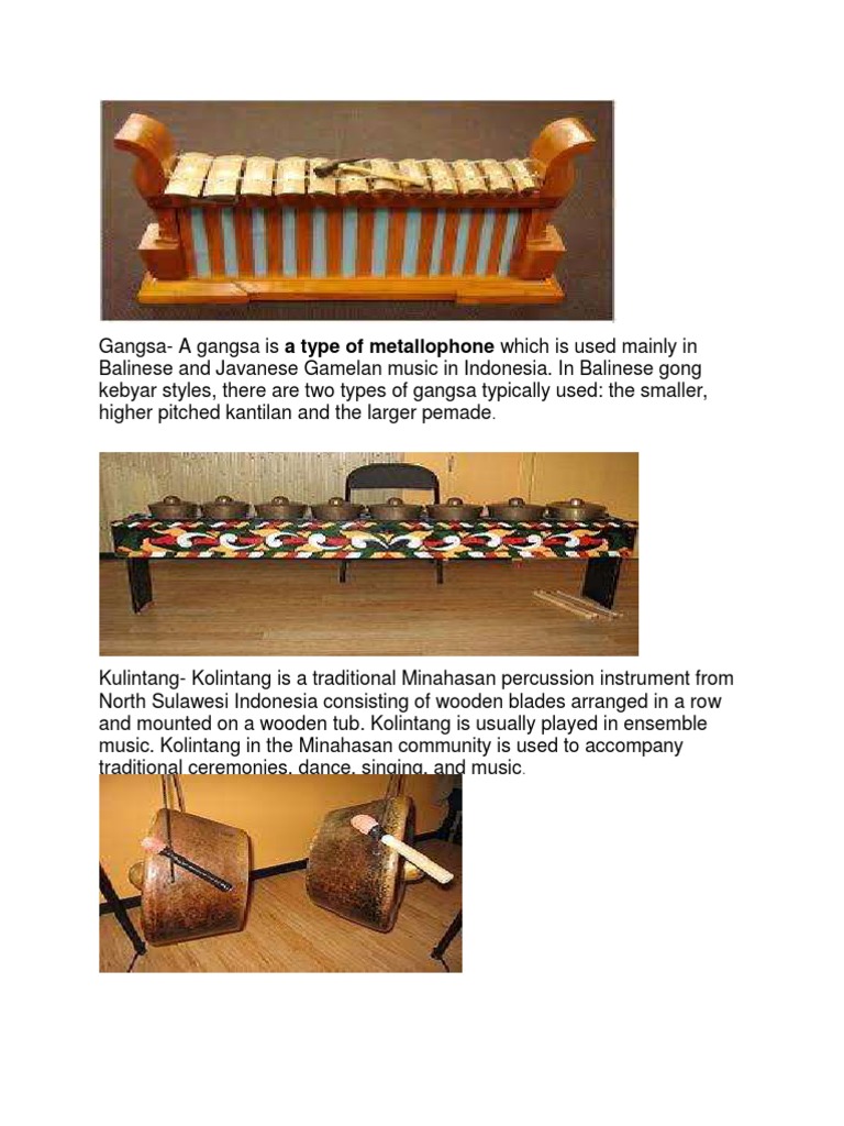 Southeast Asian Musical Instruments | PDF | Musical Instruments ...