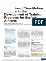 Utilization of Time Motion Analysis in The Development of Training Programs For Surfing Athletes