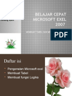 Belajar Microsoft Exel 2007