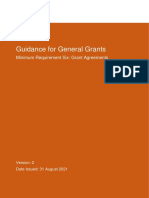 Guidance For General Grants: Minimum Requirement Six: Grant Agreements