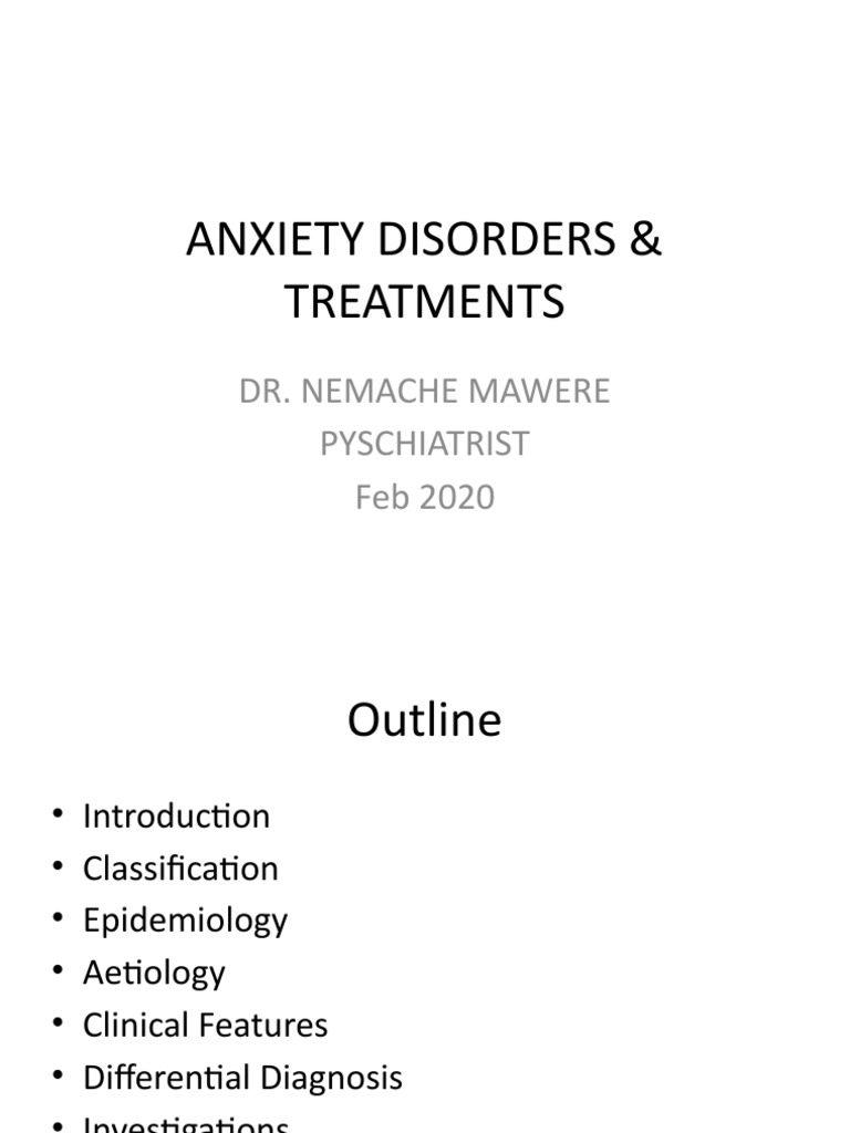 Understanding Anxiety Disorders and Treatments | PDF | Anxiety Disorder ...