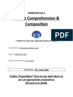 English Comprehension & Composition