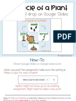 Drag and Drop On Google Slides: Lifecycle of A Plant