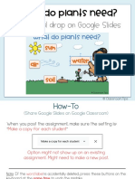 What Do Plants Need? Drag and Drop On Google Slides: © Classroom - Tips