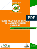 Recueil Documents-Types Gestion de l'Administration Centrale - NIGER (1er Edition Juin 2021)