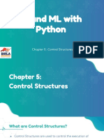 Chapter 5 - Python Control Structures