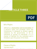 Definition of Bill of Rights and Classes of Rights