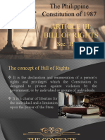 The Philippine Constitution of 1987: Article Iii: Bill of Rights