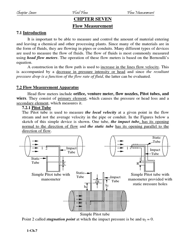 Fluid Flow Measurement Techniques | PDF | Flow Measurement | Fluid Dynamics