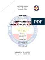 Sec D - Intervention of Common Signs & Symptoms