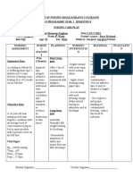 Nursing Care Plan and Drug Card for Surgical Patient