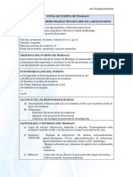 Ficha de Puesto - RESPONSABLE TÉCNICO RED DE LABORATORIOS