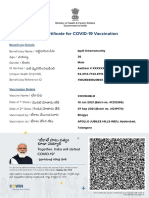Sriram Covishield Certificate