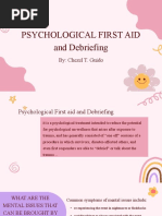 Psychological First Aid Training Module | PDF | Emotions | Psychology