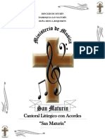 Cantoral Liturgico Con Acordes SAN MATURÍN. Actualizado 7 de Septiembre de 2020