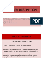 Tourism Destination: Matrikulasi Program Pasca Sarjana Agustus 2017 by Beta Budisetyorini