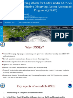 Ongoing Efforts For Osses Under Noaa'S Quantitative Observing System Assessment Program (Qosap)