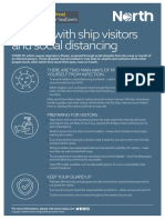 Dealing With Ship Visitors and Social Distancing: Information Sheet For Seafarers