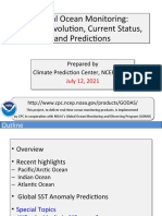 Global Ocean Monitoring: Recent Evolution, Current Status, and Predictions Global Ocean Monitoring: Recent Evolution, Current Status, and Predictions