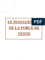 Cours de Management de La Force de Vente