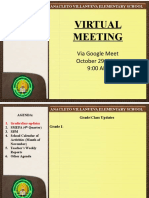 AVES VIrtual Meeting - October 29 - Minutes and Pictorial