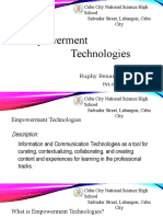 Empowerment Technologies: Ruphy Renante T. Repoledon