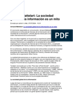 Armand Mattelart La Sociedad Global de La Información Es Un Mito