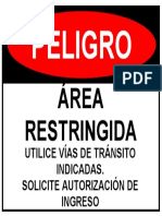 Peligro: Área Restringida