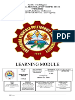 Learning Module: Zamboanga Peninsula Polytechnic State University