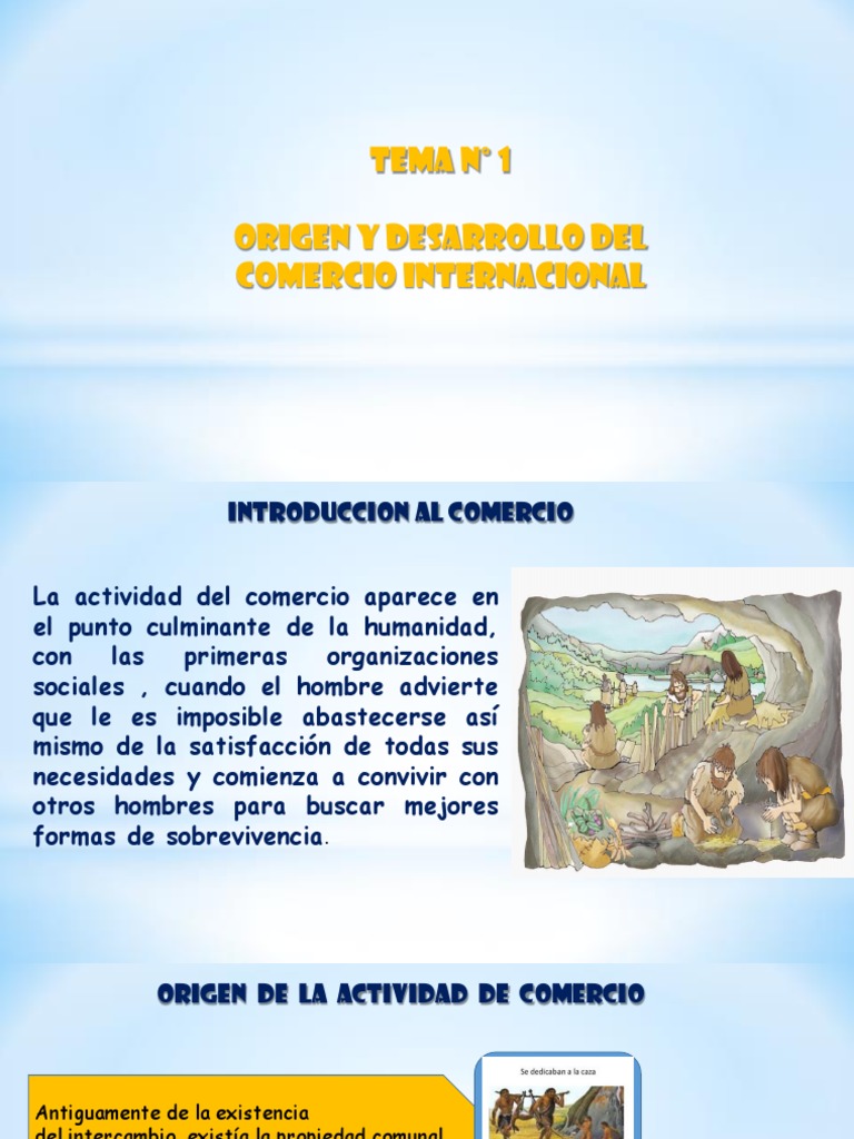 Tema #1 - Origen y Desarrollo Del Comercio Internacional 444 | PDF ...
