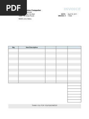 Free Invoice Template1