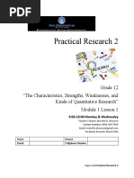 12 - 1 Practical Research 2 Module CR