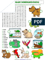 Pets Esl Wordseach Puzzle Vocabulary Worksheet (1)