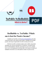 RedBubble vs. TeePublic: Which POD Platform is Best for Passive Income