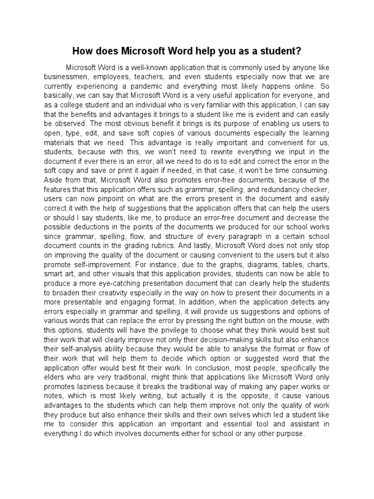  how does microsoft word help you as a student pdf microsoft word 