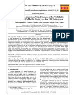 Effect of Preparation Conditions On The Catalytic Activity of Cumnox Catalysts For Co Oxidation