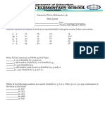 Summative Test in Mathematics 5 #1 and #2