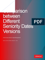 Comparison Between Different Seniority Dates Versions