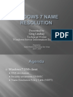 Windows 7 Name Resolution