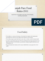Punjab Pure Food Rules-2011