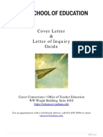 Cover Letter and Letter of Inquiry Guide