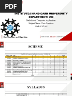 Institute:Chandigarh Universuity Department: Uic